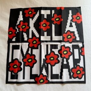 Akila Eyewear Black and Red Glasses Cleaning Cloth